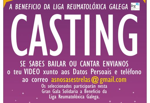 Casting para participar nunha Gala Solidaria en favor da liga Reumatolóxica Galega que se celebrará en Riveira en xuño